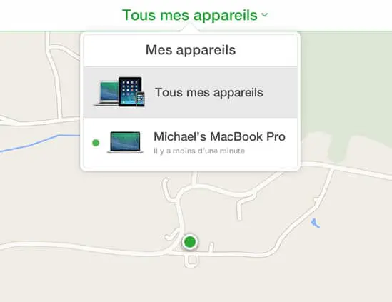 Localisation de mon Macbook avec l'iCloud