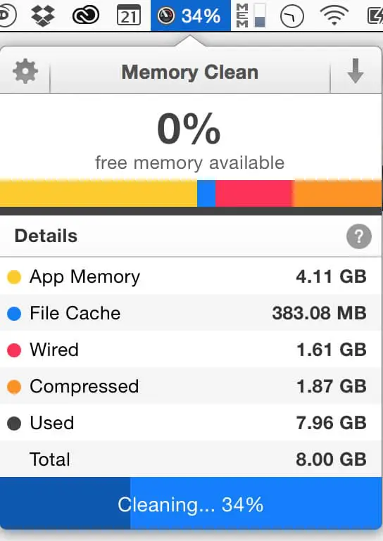 utiliser memory clean comme un logiciel de productivité mac