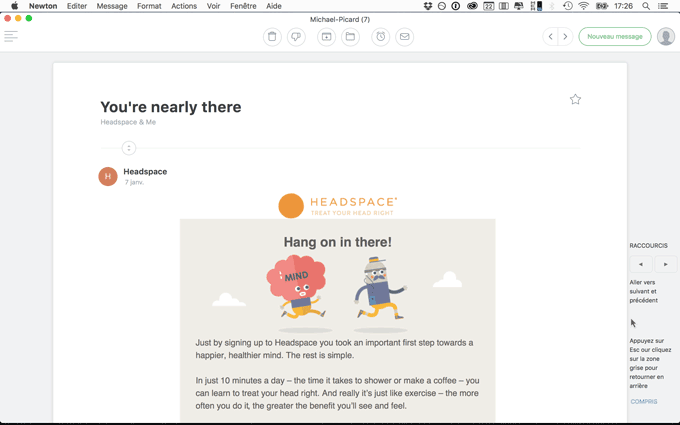 Newton client mail pour mac (anciennement CloudMagic)
