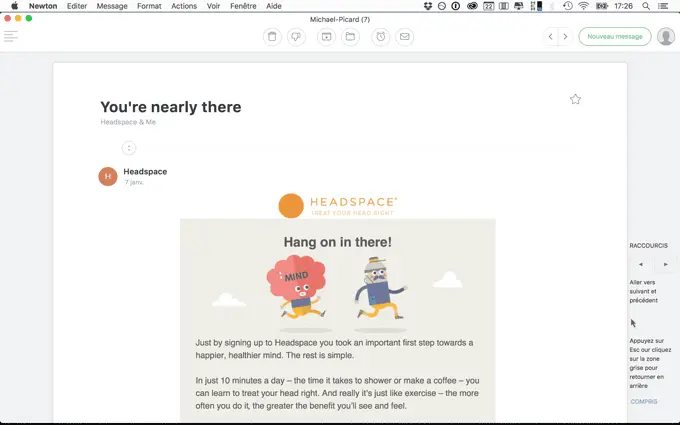 Newton client mail pour mac (anciennement CloudMagic)
