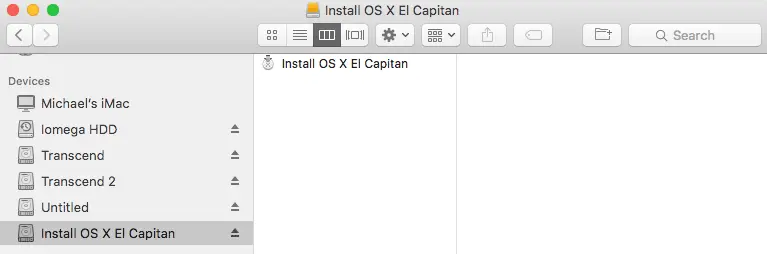 osx est maintenant installé sur le disque dur externe